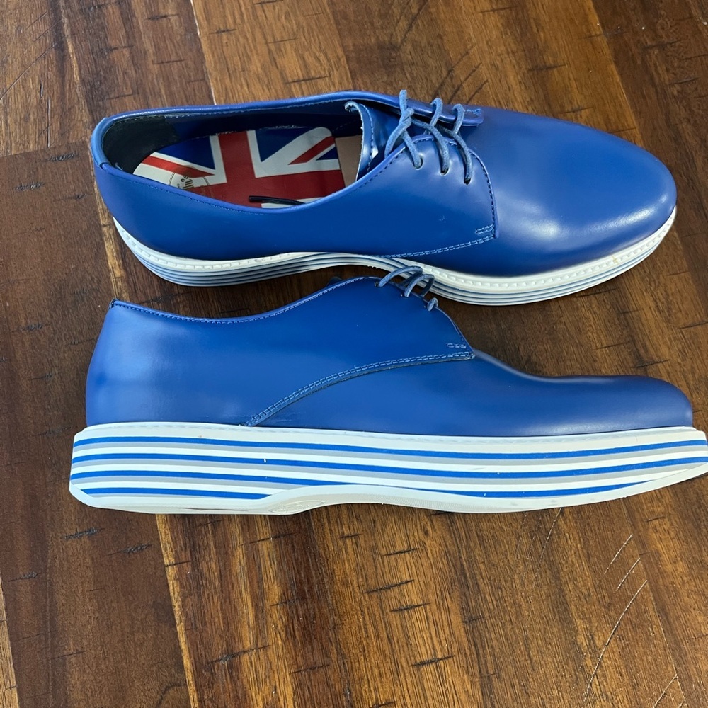 Church's Blue Leather Oxfords Women’s Shoes 36 1/2